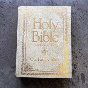 Vintage 1971 Holy Bible King James Version Our Family Red Letter Edition